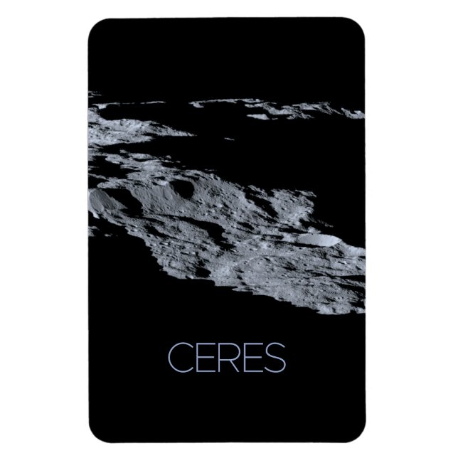 Outer Space, Solar System, Dwarf Planet Ceres Magnet (Vertical)