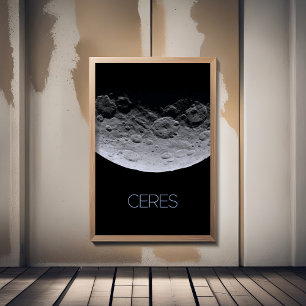 Outer Space, Solar System, Dwarf Planet Ceres Poster