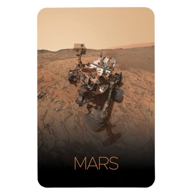 Outer Space, Solar System, Planet Mars, Curiosity Magnet (Vertical)