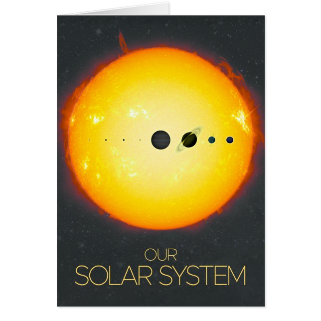 Outer Space, Solar System, The Sun and Planets (Front)
