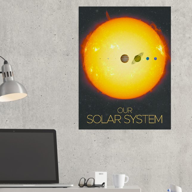 Outer Space, Solar System, The Sun and Planets Foil Prints (In Situ (Desk 2))