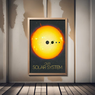 Outer Space, Solar System, The Sun and Planets Photo Print