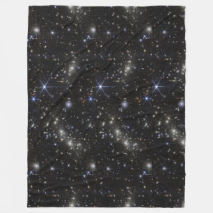 Outer Space Stars Galaxies Solar System Fleece Blanket