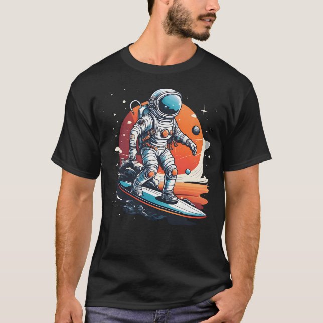Outer Space Surfer T-Shirt (Front)