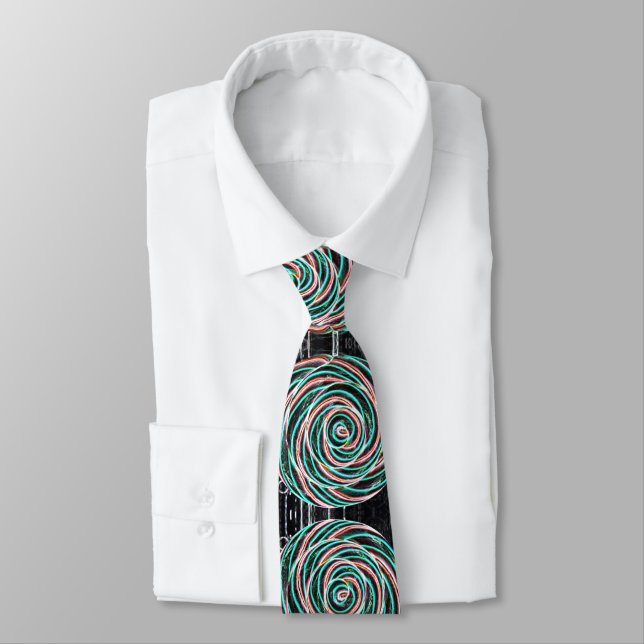 Outer Space Swirl Tie (Tied)