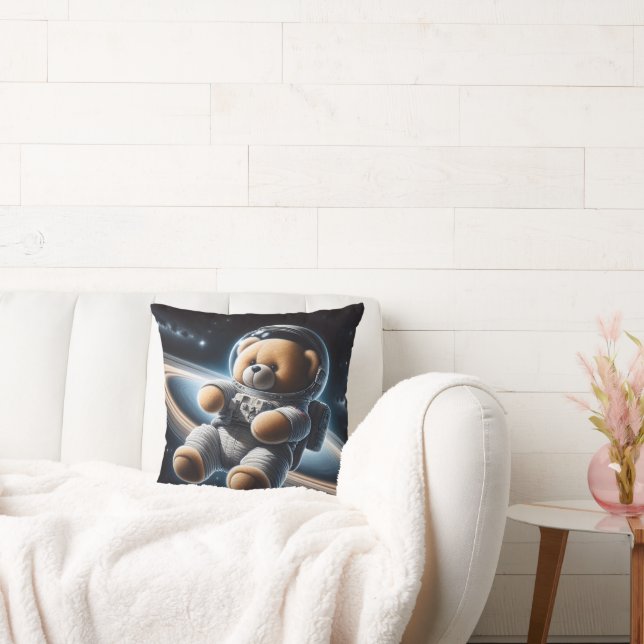 Outer Space Teddy Bear Astronaut Cushion (Couch)