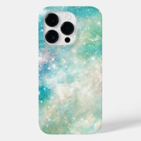Outer Space Turquoise Teal Galactic Starry Sky