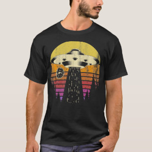 Outer Space UFO Alien Abduction Gift Alien Pullove T-Shirt
