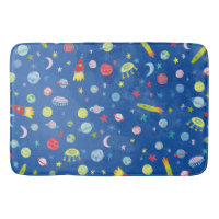 Outer Space UFO Pattern Watercolor