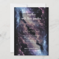 Outer Space Universe Purple Galaxy Wedding All In 