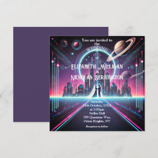 Outer Space Wedding Invitation