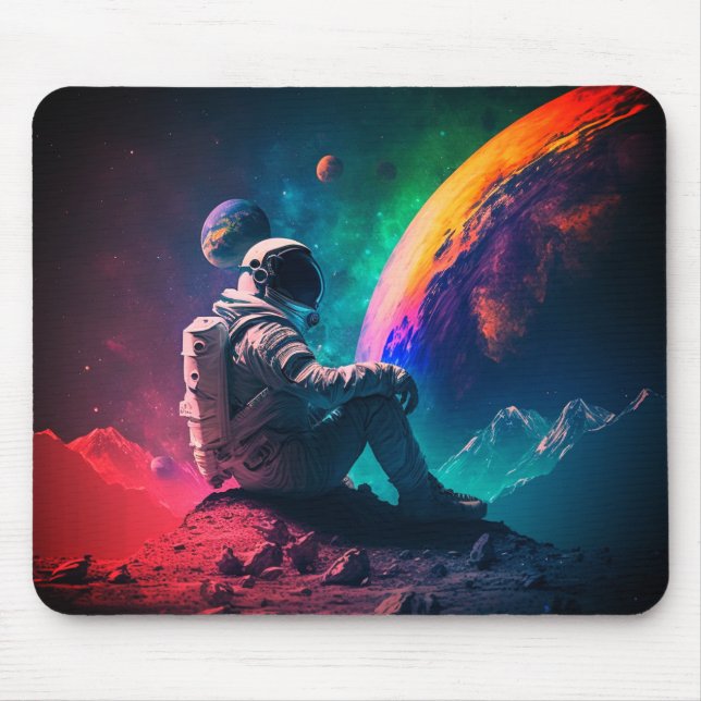 Outerspace Art Mouse Pad (Front)