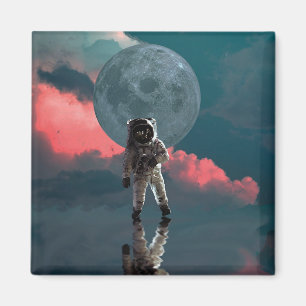 Outerspace Astronaut Art Space Suit Clipart Magnet