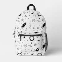 Outerspace Black and White Monochromatic