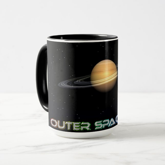 OuterSpaceCafe Saturn Mug (Front Left)