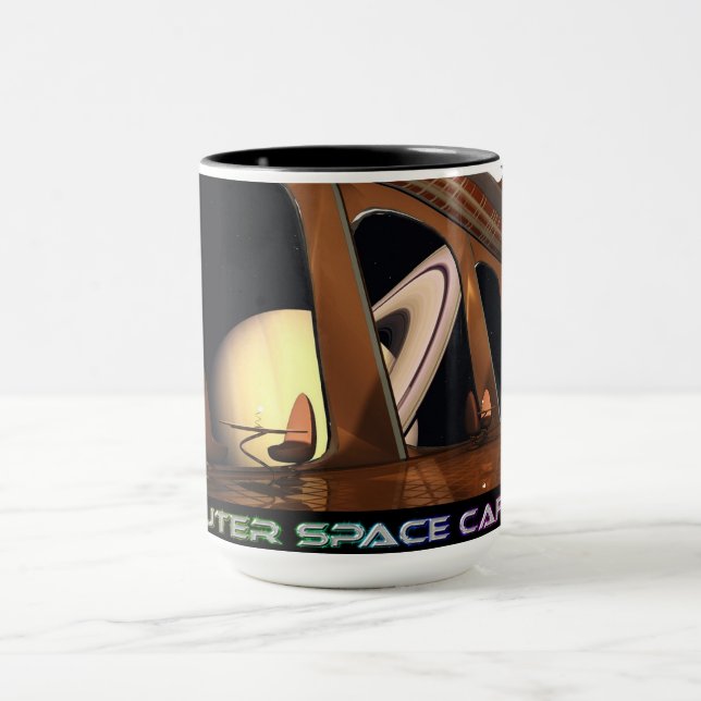 OuterSpaceCafe Table with a View Mug (Center)