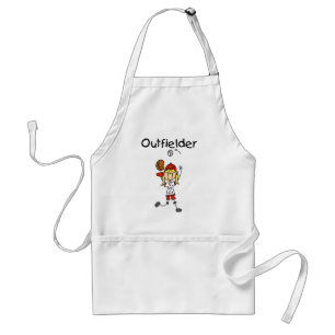 Outfielder-Girl Baseball Tshirts and Gifts Standard Apron