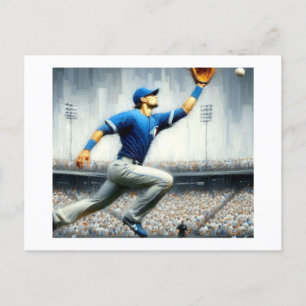 Outfielder, postcard