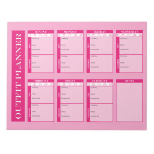 Outfit Planner Tear-Away Notepad