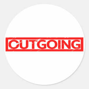 Outgoing Stamp Classic Round Sticker