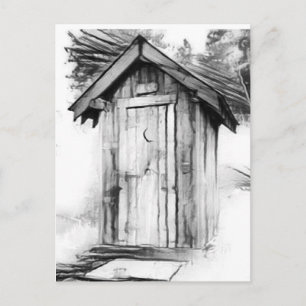 OUTHOUSE ART postcards