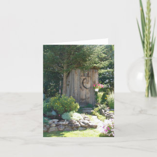 Outhouse in Maine Card