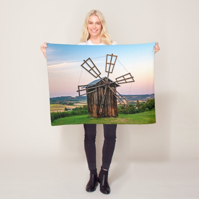 Outhouse Windmill Fleece Blanket (In Situ)