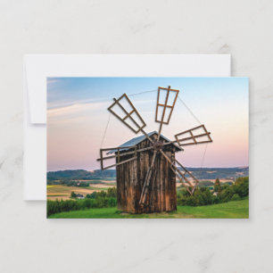 Outhouse Windmill Thank You Card