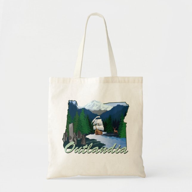Outlandia Logo Tote Bag (Front)