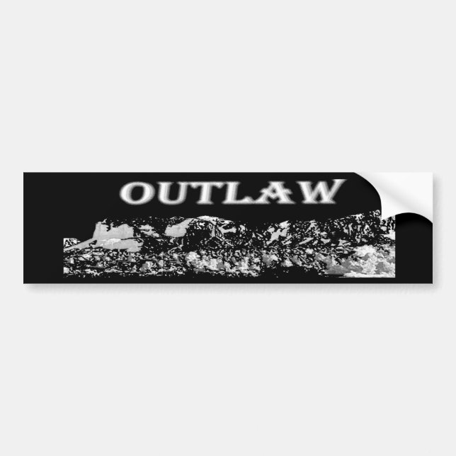 Outlaw Bumper Sticker (Front)