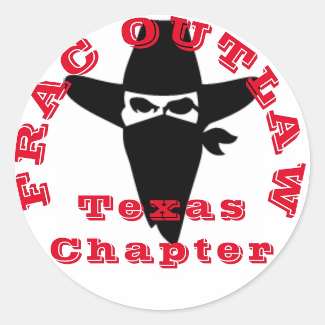 Outlaw chapter classic round sticker (Front)