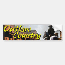 Outlaw Country Bumper Sticker