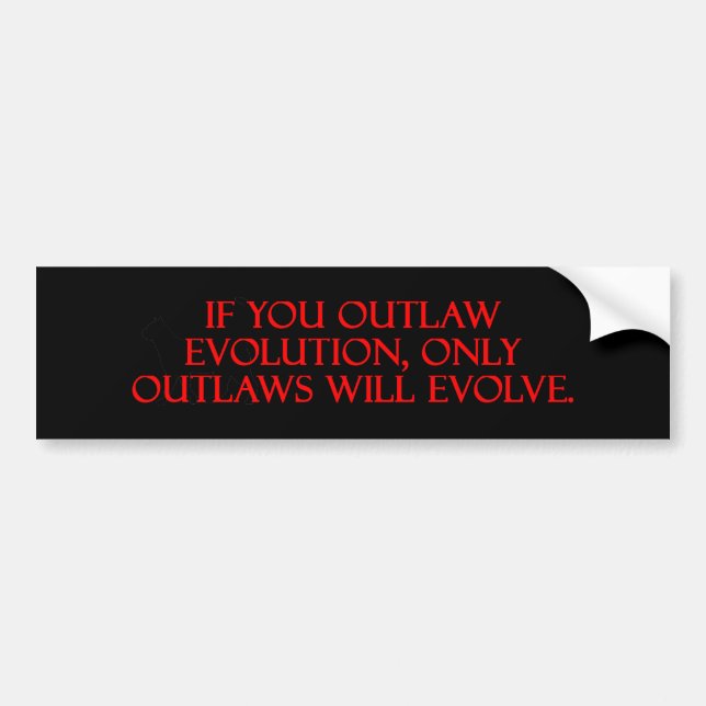Outlaw Evolution Bumper Sticker (Front)