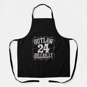 Outlaw Hillbilly 2024 Western Trump Vance 2024  Apron