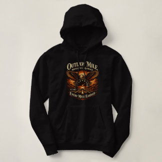 Outlaw Mile Motorcycle Garage T-Shirt Vintage Hoodie