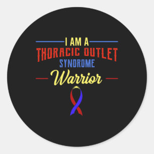 Outlet Syndrome Awareness Advocate Tos Warrior  Classic Round Sticker