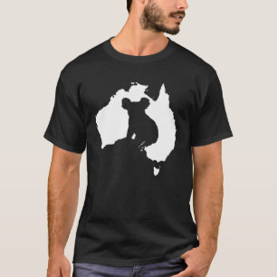 Outline Koala Silhouette - Australian Koala Bear T-Shirt