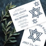 OUTLINE LETTERS STAR OF DAVID Custom BAR Mitzvah Invitation<br><div class="desc">Perfect card to announce a bar or bat mitzvah! Hand made art for you with star of david on the front and back side! FULLY CUSTOMIZABLE! Click on “Personalise” above to edit the text. Click "edit using design tool" to adjust the fonts, colours and placements and to delete the back...</div>