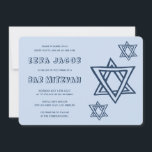 OUTLINE LETTERS STAR OF DAVID Custom BAR Mitzvah Invitation<br><div class="desc">Perfect card to announce a bar or bat mitzvah! Hand made art for you with star of david on the front and back side! FULLY CUSTOMIZABLE! Click on “Personalise” above to edit the text. Click "edit using design tool" to adjust the fonts, colours and placements and to delete the back...</div>