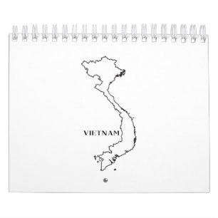 Outline Map Of Vietnam Calendar