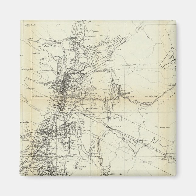 Outline Map of Washoe District Magnet (Front)