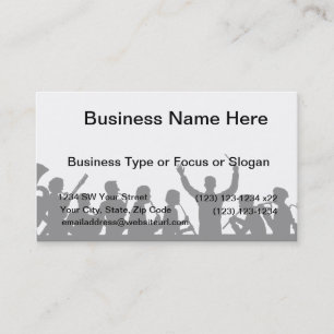 Outline of conductor and band black on white business card