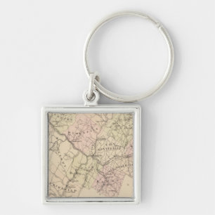 Outline plan of Washington County in Vermont Key Ring