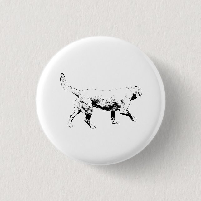 outline poise 3 cm round badge (Front)