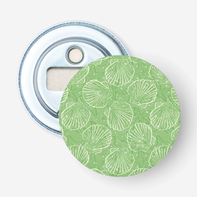 Outline seashells bottle opener (Front)
