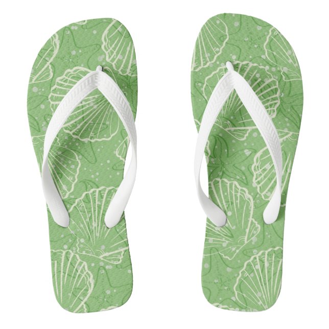 Outline seashells thongs (Footbed)