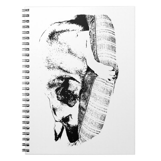 Outlined Calm, Vector Pup Journal (Front)