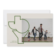 Outlined Joy Flat Holiday Card