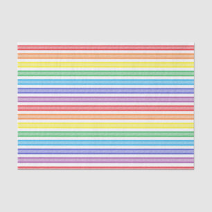 Outlined Stripes Rainbow Tissue Paper