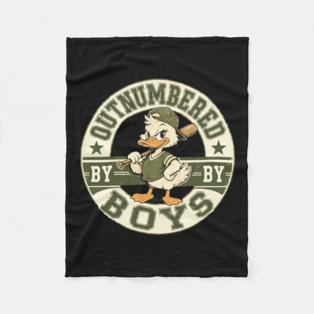 Outnumbered Artwork Fleece Blanket (Front)